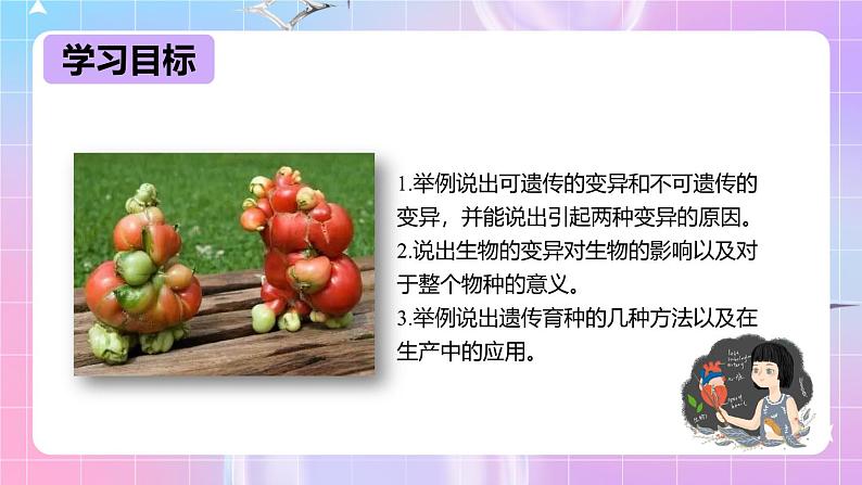 冀少版生物八下6.2.2《变异》课件第2页