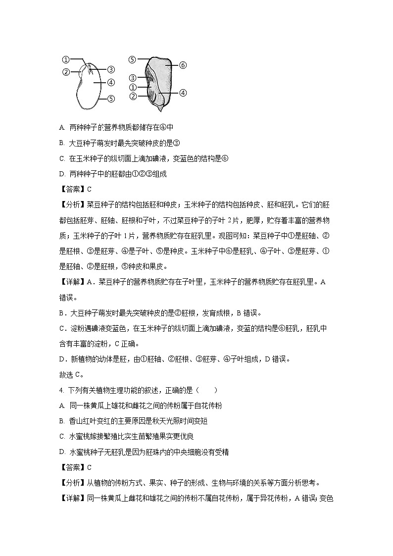 2023~2024学年山东省滨州市博兴县八年级上学期期末生物试卷（解析版）第3页