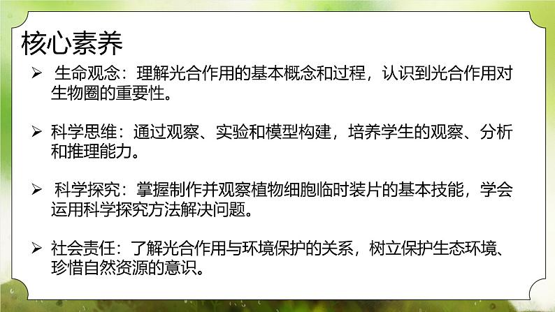 【核心素养】人教版初中生物七年级下册3.2.2《光合作用》课件第2页