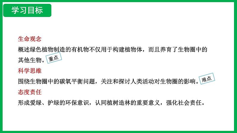 3.2.4 植物在自然界中的作用 （课件）-2024--2025学年人教版生物七年级下册第2页