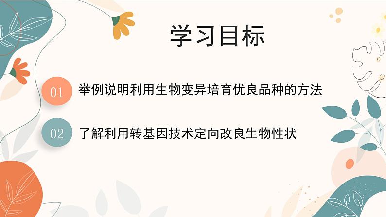 【核心素养目标】济南版初中生物七年级下册4.3.5《生物育种技术促进农业发展》课件第3页