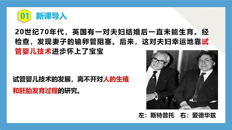 人教版初中生物七年级下册4.1.1《人的生殖》课件第3页