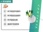 【核心素养】人教版生物七年级下册 3.1.1 种子的萌发 同步课件+同步练习+同步教案