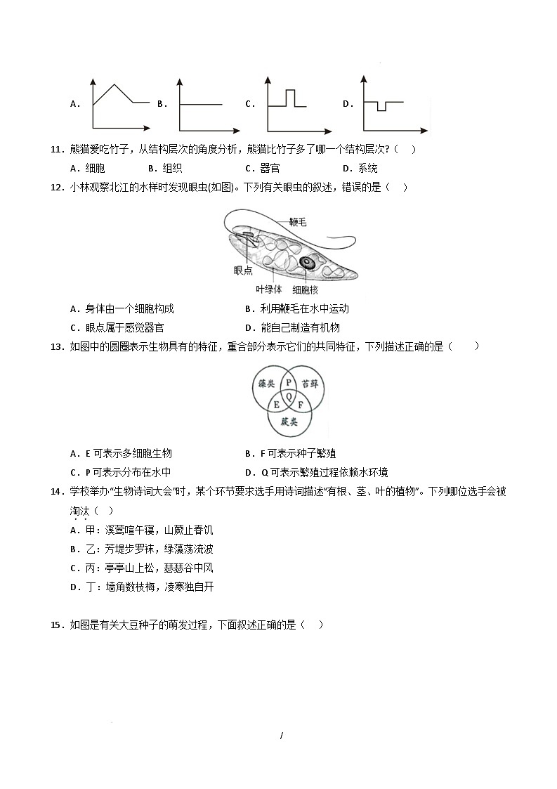 七年级生物开学摸底考（四川成都专用）（考试版）第3页