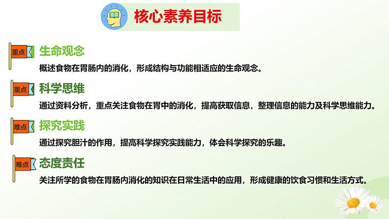 【核心素养】冀少版生物七年级下册 3.1.3 食物的消化和营养物质的吸收（二、食物在胃肠内的消化）同步课件第3页