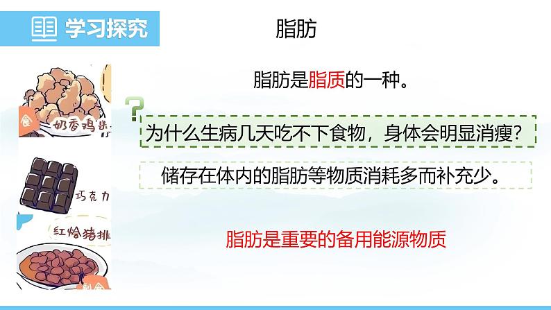 人教版（2024）七年级生物下册课件 第四单元 第二章 第一节 食物中的营养物质第7页