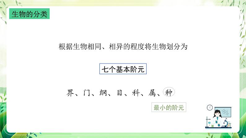 沪教版生物八下4.4《生物的分类》课件第3页