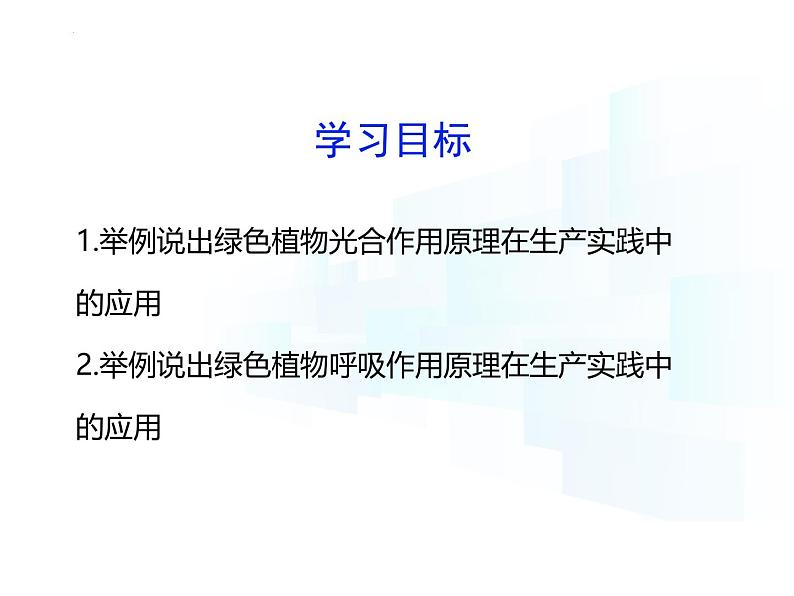 4.11.3   光合作用和呼吸作用原理的应用  课件-2024-2025学年苏教版生物七年级下册第3页