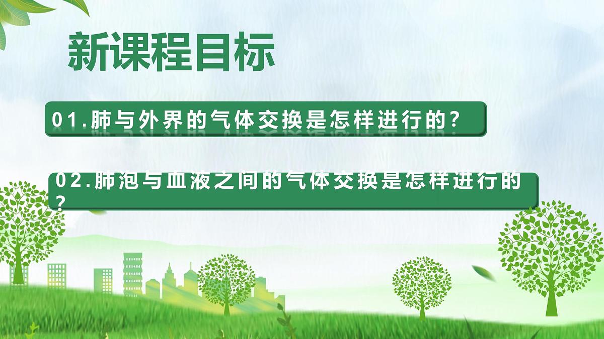 4.3.2 发生在肺内的气体交换（课件）-2024-2025学年七年级生物下册（人教版2024）第2页