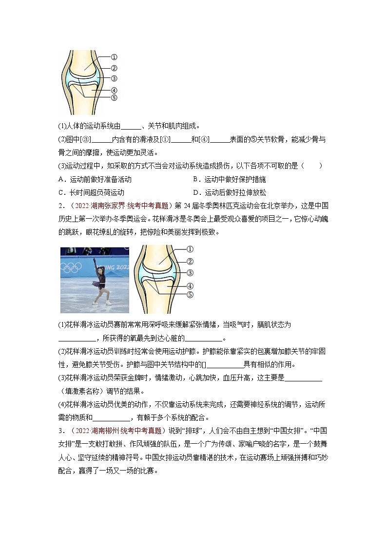 07  动物的运动和行为（原卷版）第3页