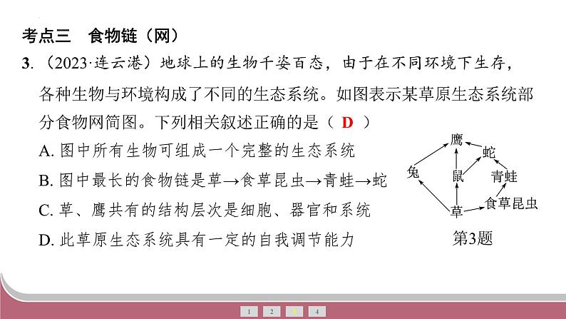 中考生物总复习2024年中考生物二轮复习：专题二生物与环境练习课件PPT第5页