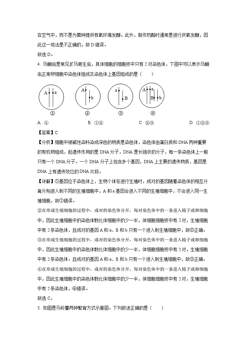内蒙古呼和浩特市玉泉区回民区2024-2025学年八年级(上)期末生物试卷（解析版）第3页