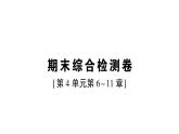 初中生物新北师大版七年级下册期末综合检测卷(第4单元第6~11章)作业课件2025春