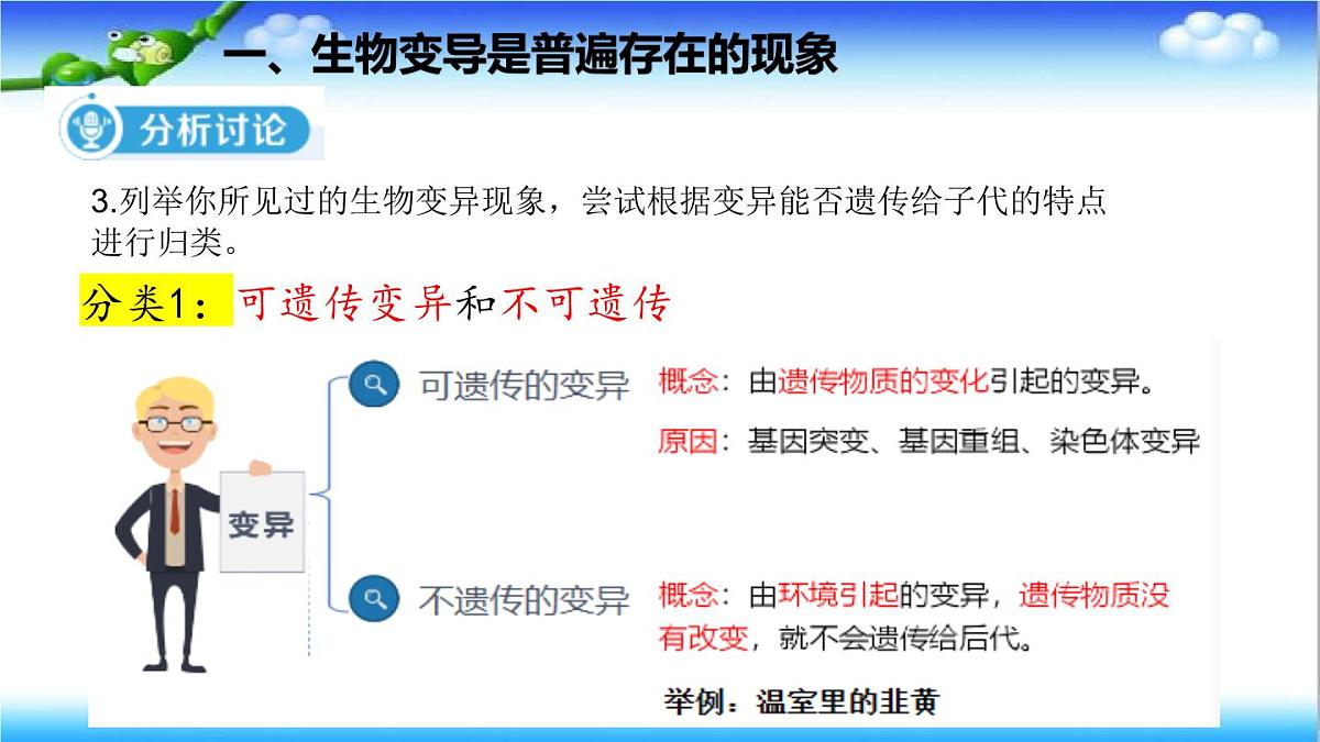 4.3.4 遗传信息改变可引起生物变异 - 初中生物七年级下册 同步教学课件（济南版2024）第7页