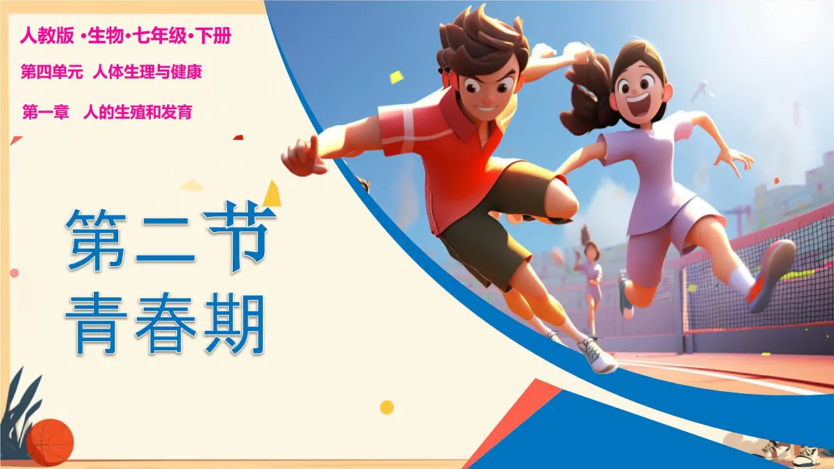 4.1.2 青春期 课件-2024--2025学年人教版生物七年级下册第1页