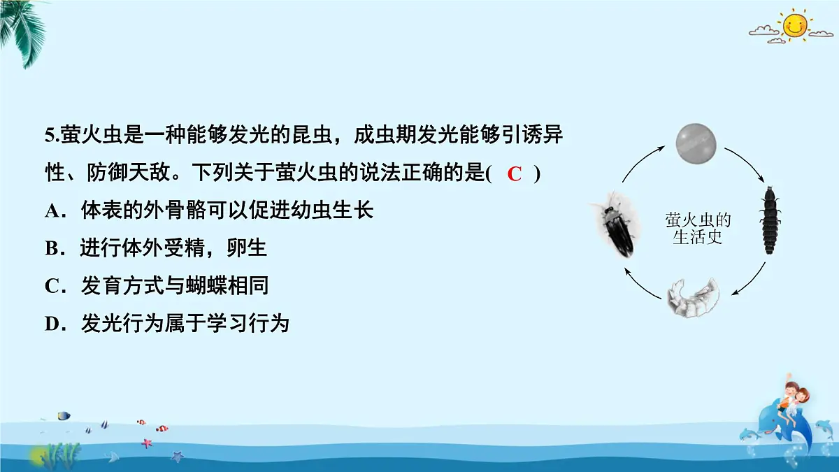 人教版八年级下册生物全套测试卷课件第6页