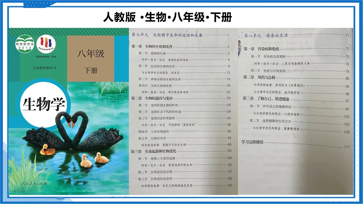 人教版八年级下册期末考试复习 2025学年八年级生物下册（人教版）课件第2页