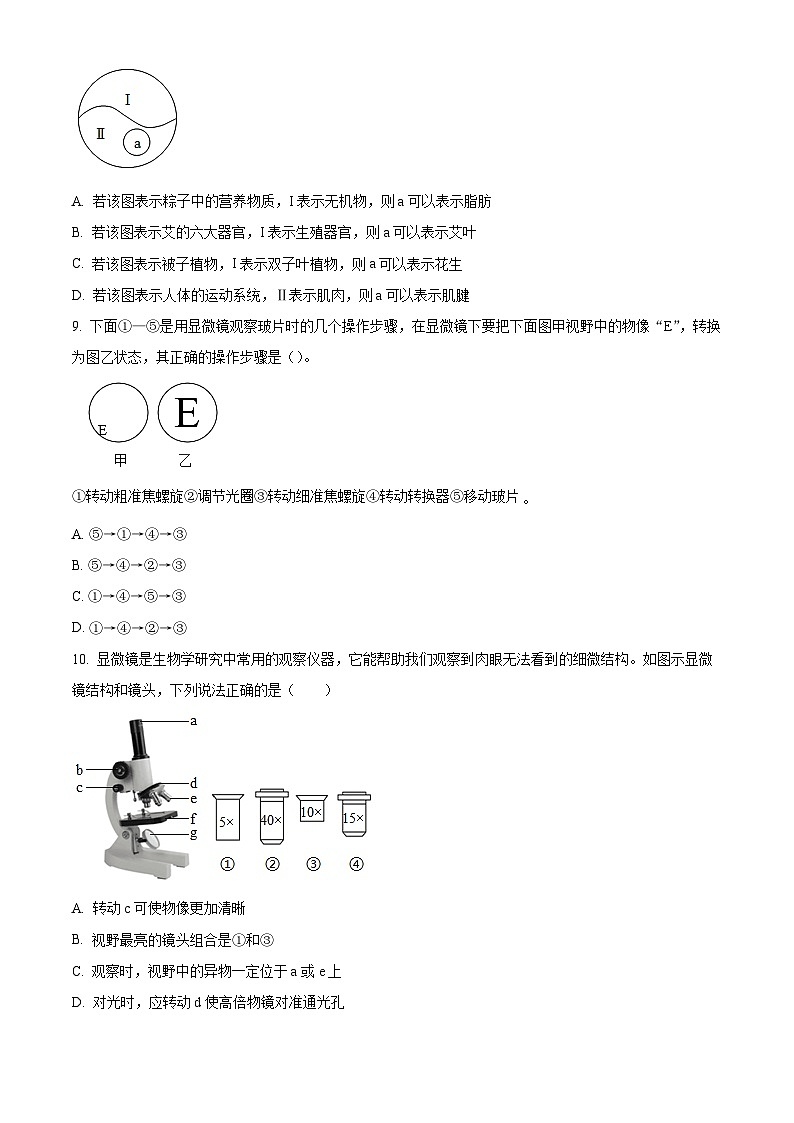 黑龙江省哈工大附中2024-2025学年八年级下学期开学生物试题（原卷版+解析版）第3页