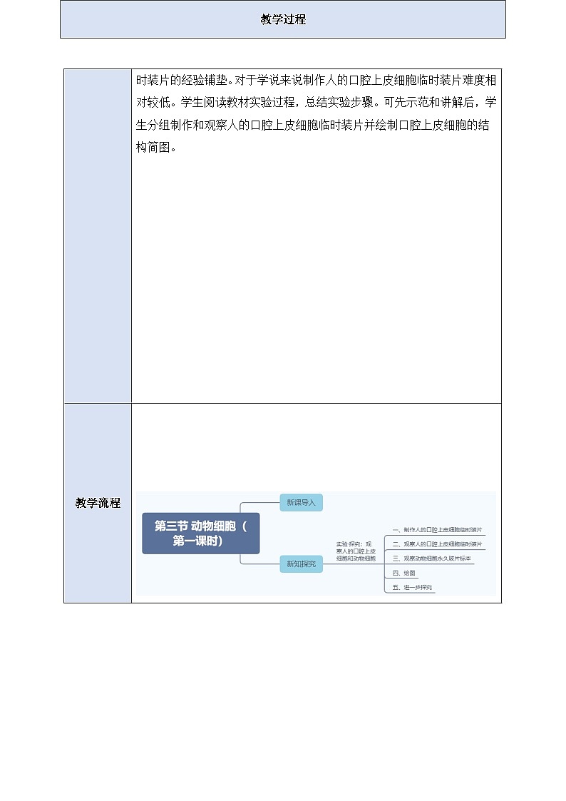《1.2.3.1动物细胞（第一课时） 》教案第3页