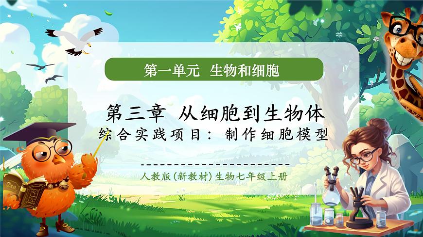 《1.3综合实践项目 制作细胞模型》课件第1页