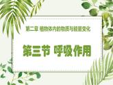 3.2.3 呼吸作用 2025學(xué)年七年級生物下學(xué)期同步精美課件（人教版2024）