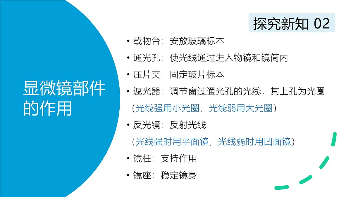 1.1.1 显微镜的使用 课件-2024-2025学年冀少版生物七年级上册第8页