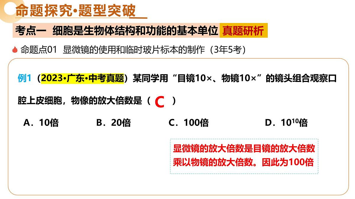 主题一 生物体的结构层次（二轮突破课件）-2025年中考生物二轮复习讲练测（广东专用）第6页
