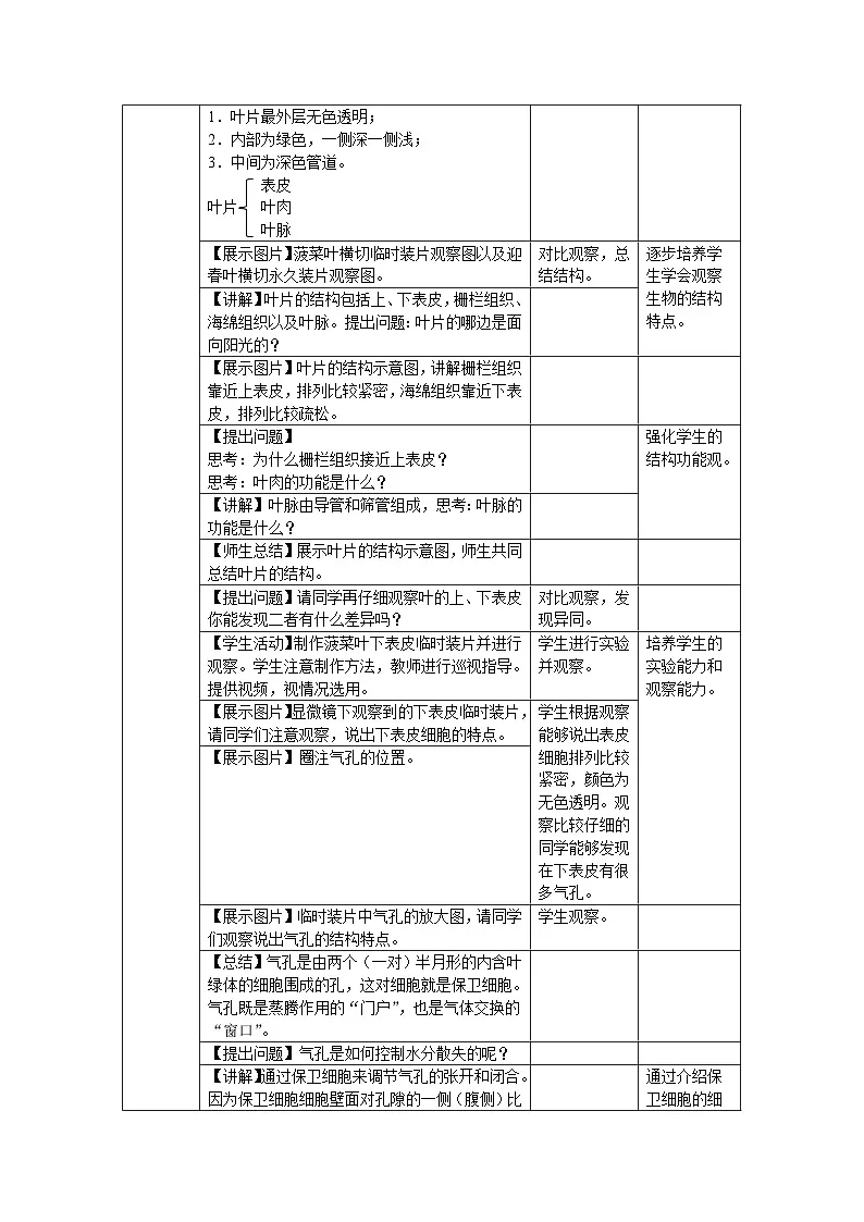 第一节 水的利用与散失 第2课时 教案 生物人教版（2024）七年级下册第2页