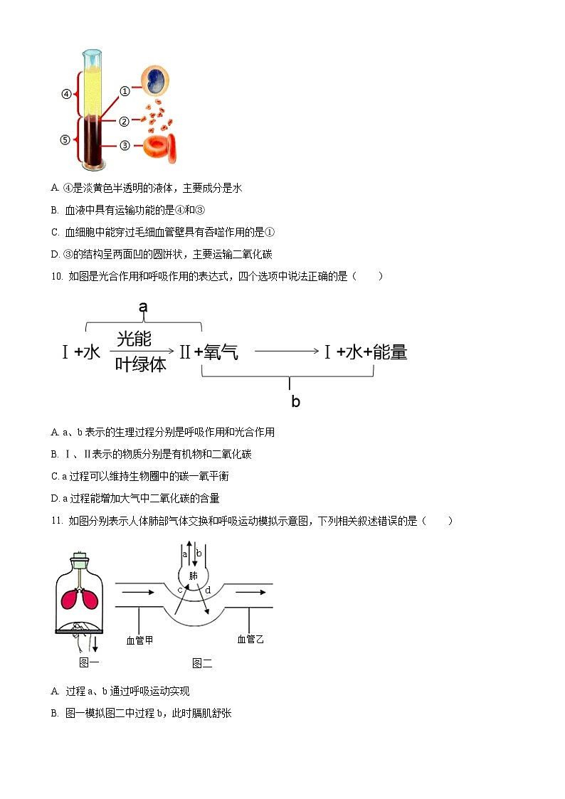 2025年山东省菏泽市巨野县中考生物一模试题（原卷版+解析版）第3页