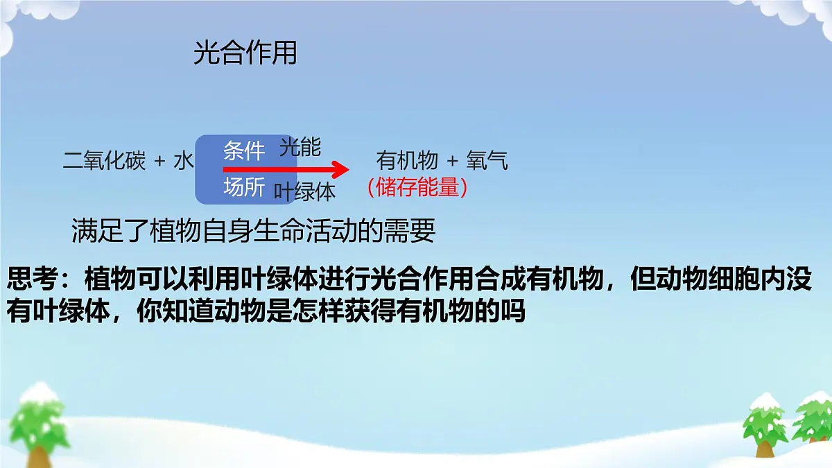 初中 生物 人教版（2024） 七年级下册3.2.4 植物在自然界中的作用 课件第5页