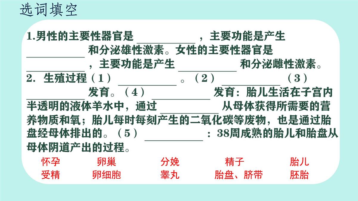 初中  生物  人教版（2024） 七年级下册4.1.1 人的生殖 课件第3页