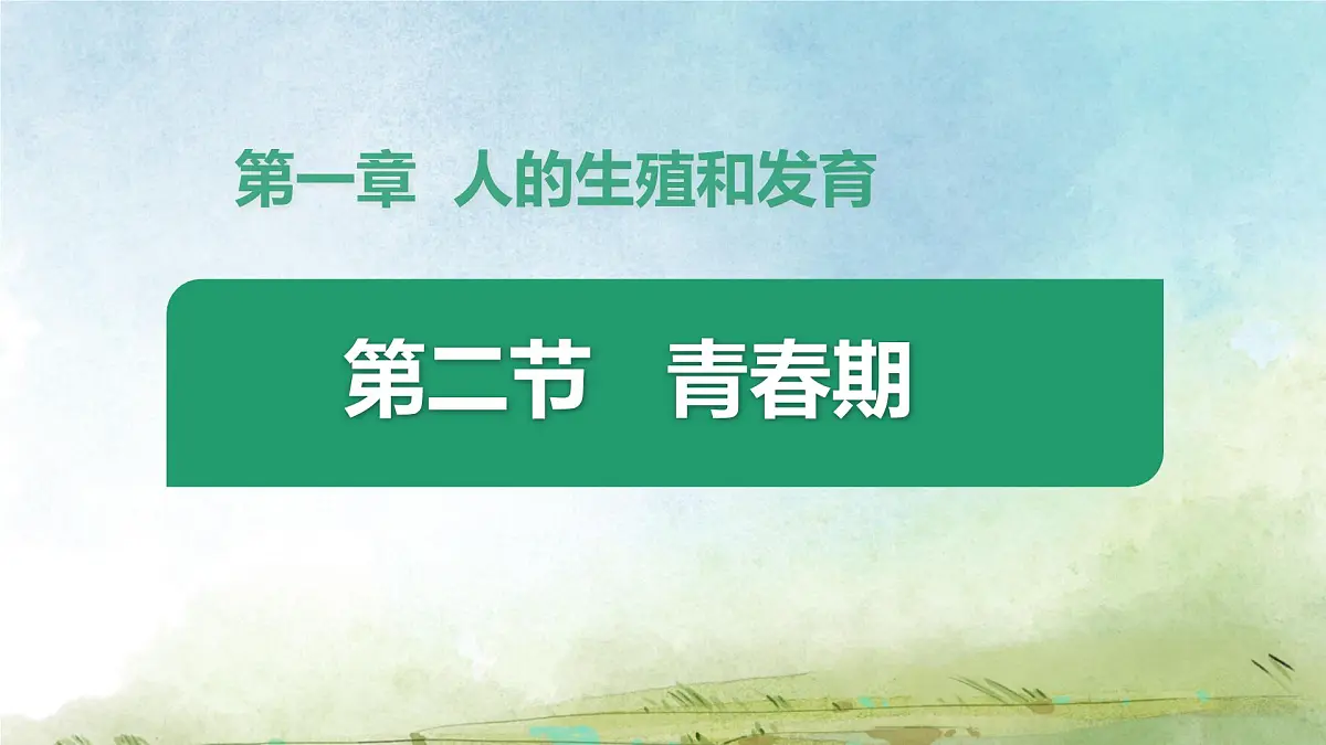 初中 生物 人教版（2024）七年级下册4.1.2 青春期 课件第1页