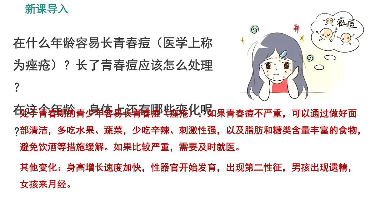 初中 生物 人教版（2024）七年级下册4.1.2 青春期 课件第2页