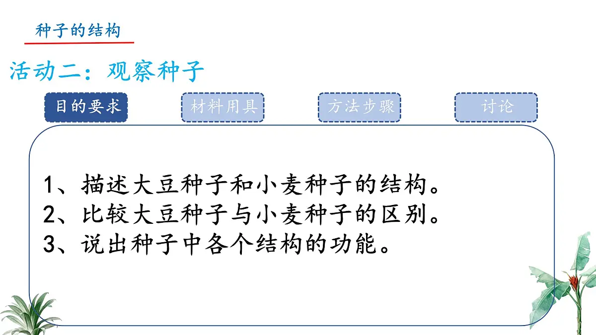 初中 生物 苏教版（2024）七年级下册4.9.1 种子的萌发（第1课时） 课件第5页