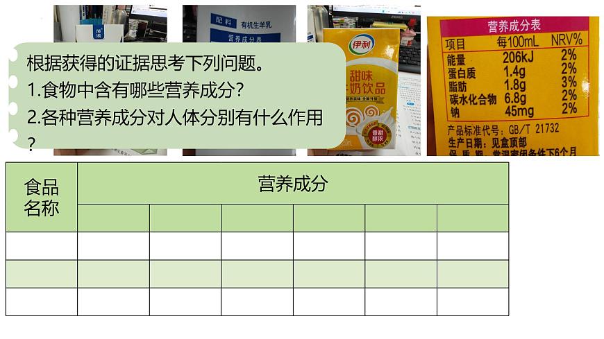3.1.2 人体生命活动需要的营养物质 课件 2025学年冀少版生物七年级下册第6页