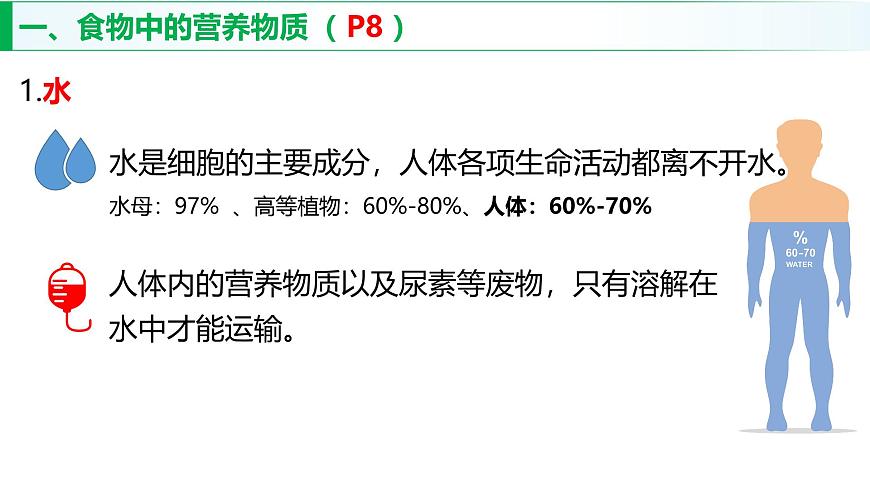 3.1.2 人体生命活动需要的营养物质 课件 2025学年冀少版生物七年级下册第8页