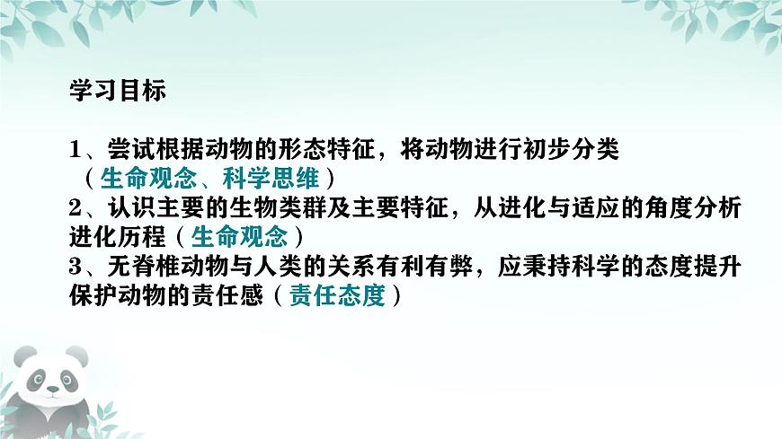 初中  生物  苏科版（2024） 七年级下册4.8.1 无脊椎动物 课件第2页