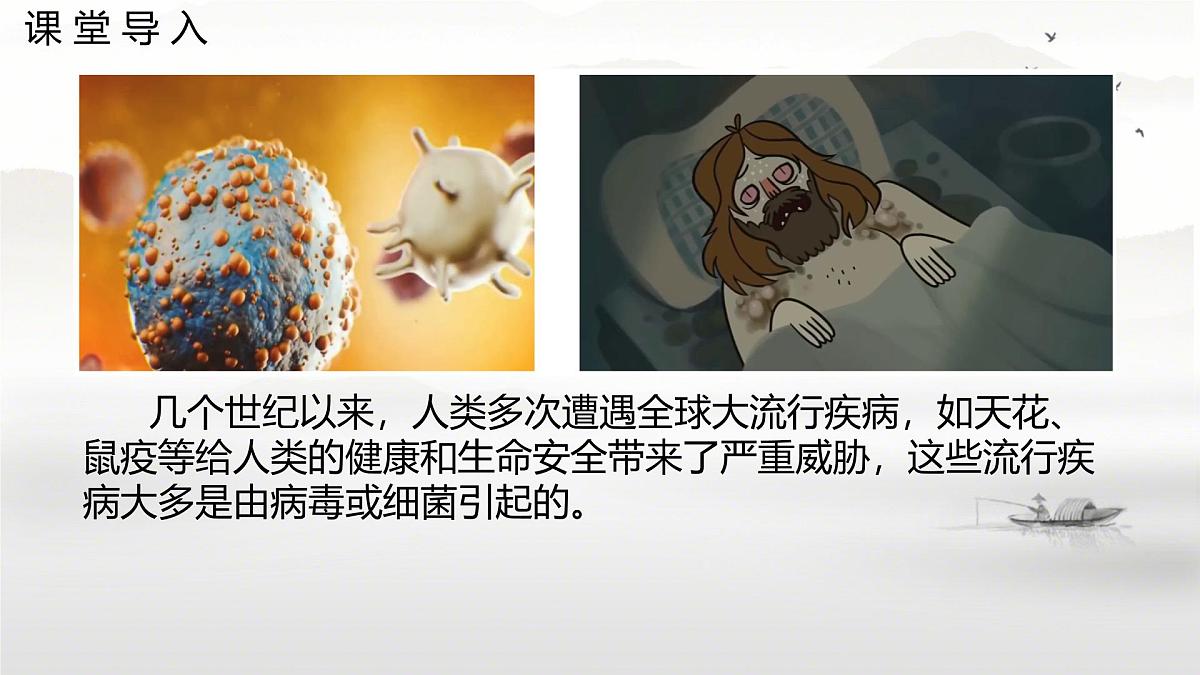 初中 生物 苏科版（2024） 七年级下册4.9.1.1 病毒与细菌 课件第3页