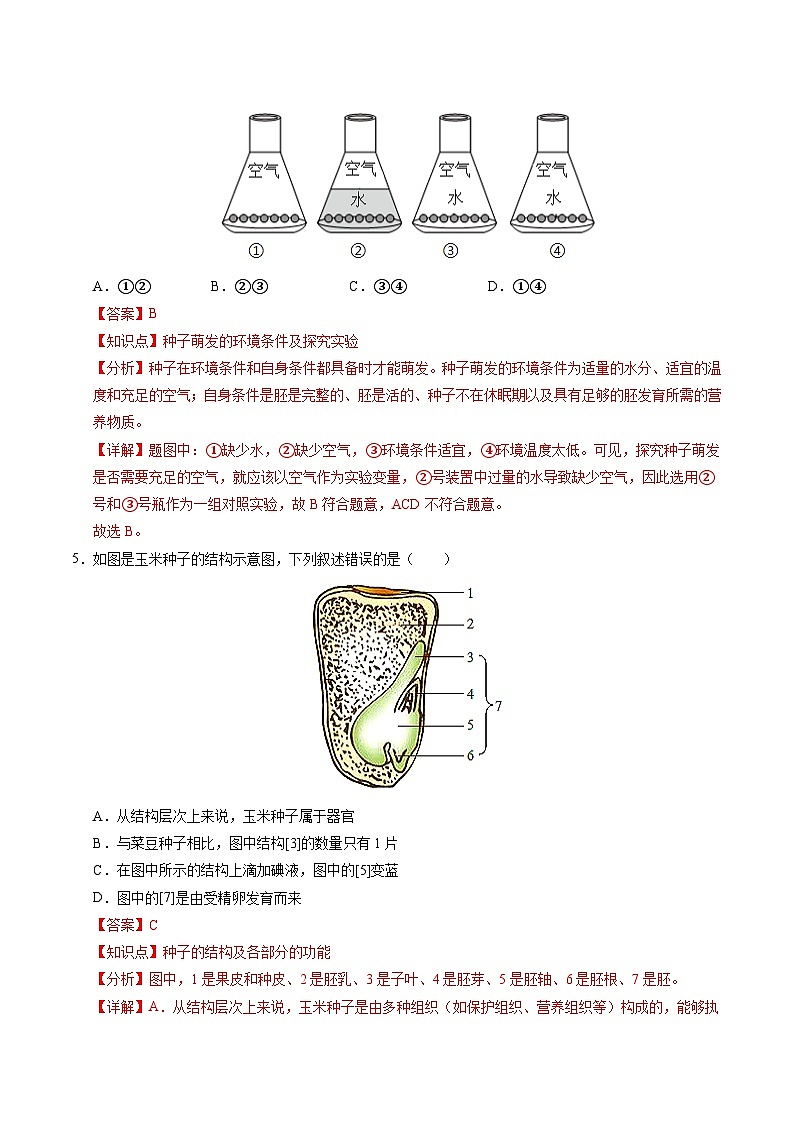 2025年中考第一次模拟考试卷：生物（贵州卷）（解析版）第3页