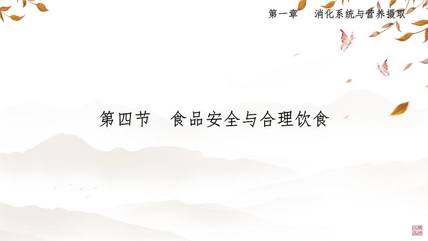初中 生物 冀少版（2024）七年级下册3.1.4 食品安全与合理饮食 课件2第1页