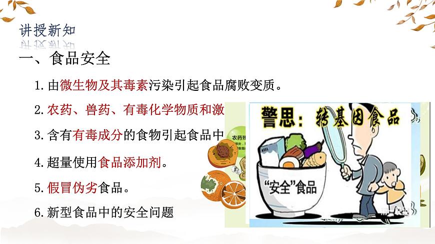 初中 生物 冀少版（2024）七年级下册3.1.4 食品安全与合理饮食 课件2第5页