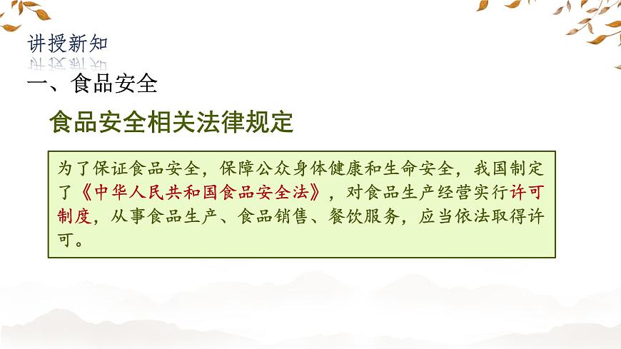 初中 生物 冀少版（2024）七年级下册3.1.4 食品安全与合理饮食 课件2第6页