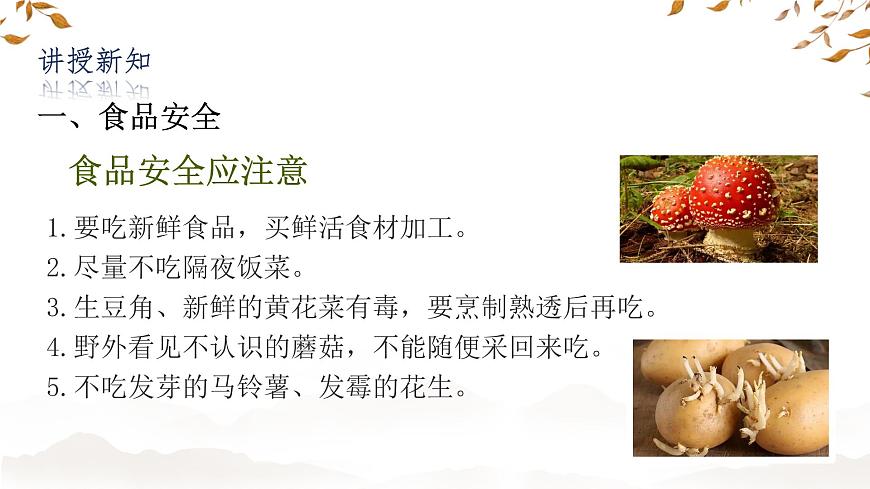 初中 生物 冀少版（2024）七年级下册3.1.4 食品安全与合理饮食 课件2第8页