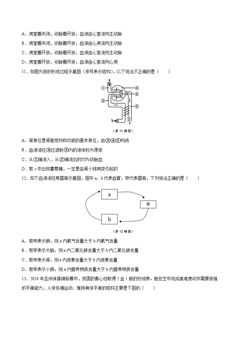 2025年中考第一次模拟考试卷：生物（吉林省卷）（原卷版）第3页