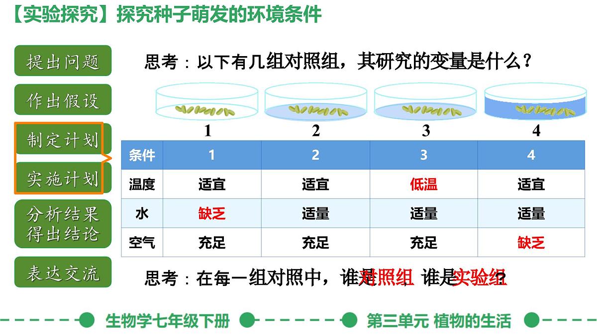 初中生物人教版（2024）七年级下册3.1.1 种子的萌发 课件第6页