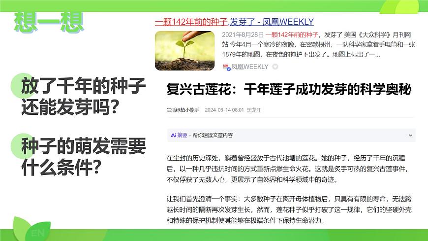 初中生物人教版（2024）七年级下册3.1.1 种子的萌发 课件第2页