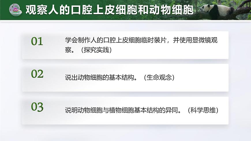 人教版2024七年级上册生物1.2.3 动物细胞 课件第3页