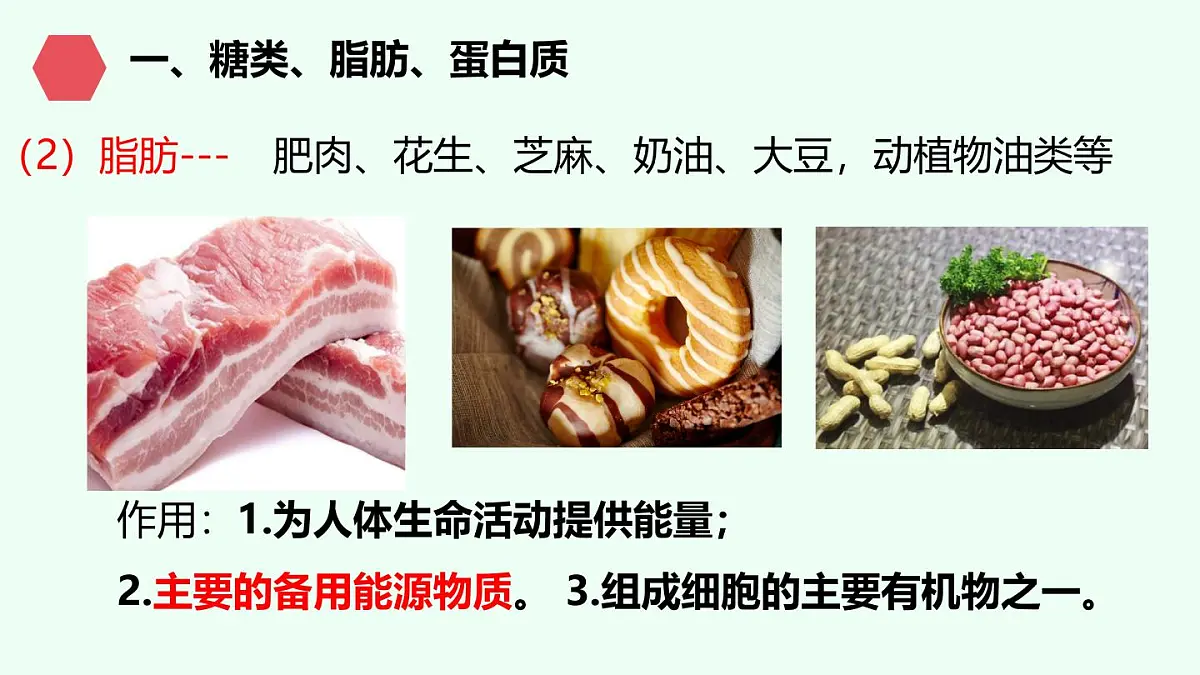 初中生物人教版（2024）七年级下册4.2.1 食物中的营养物质 课件第6页