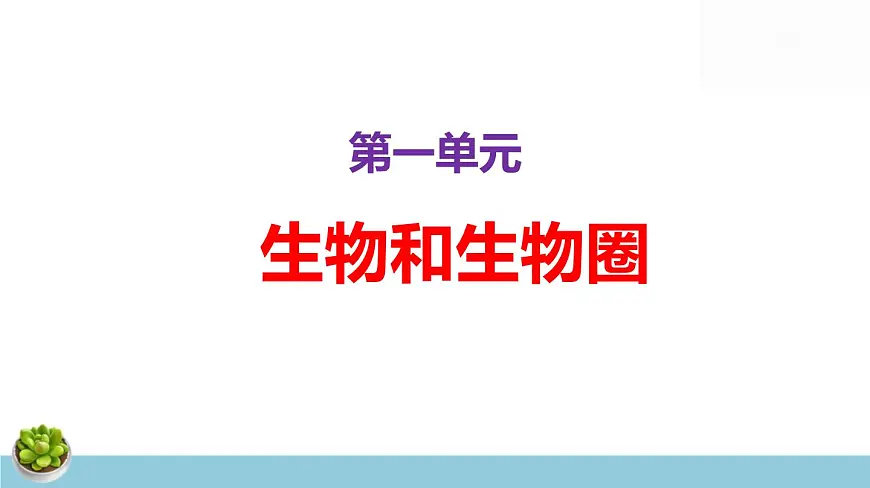 人教版七年级上册生物期末总复习课件第3页