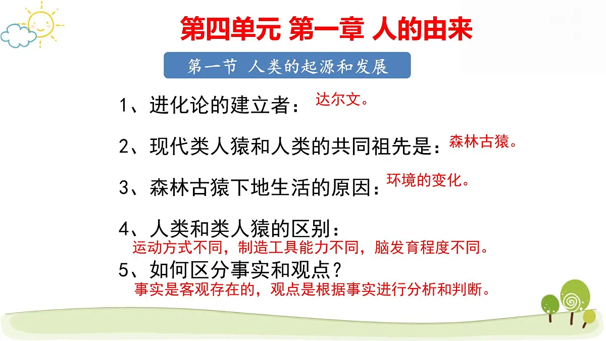 人教版七年级下册生物期末复习课件第2页